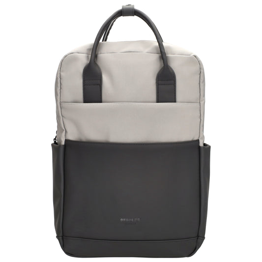 Business-|Schulrucksack 21 x 37cm in Grau mit Aufsteckfunktion Trolley - leder-accessoires.com