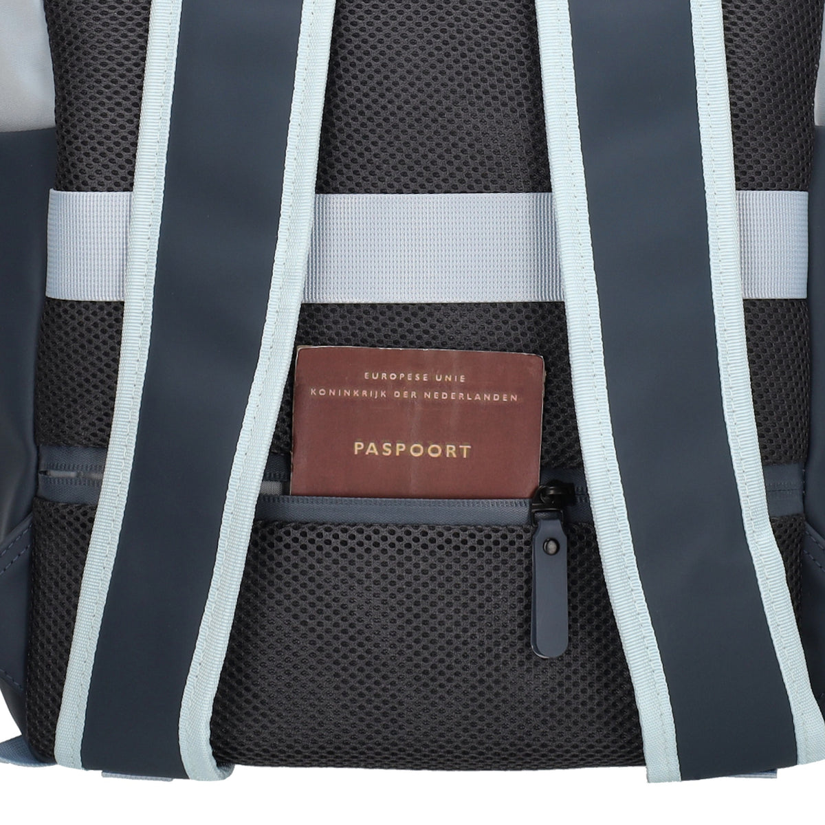 Business-|Schulrucksack 21 x 37cm in Blau mit Aufsteckfunktion Trolley - leder-accessoires.com