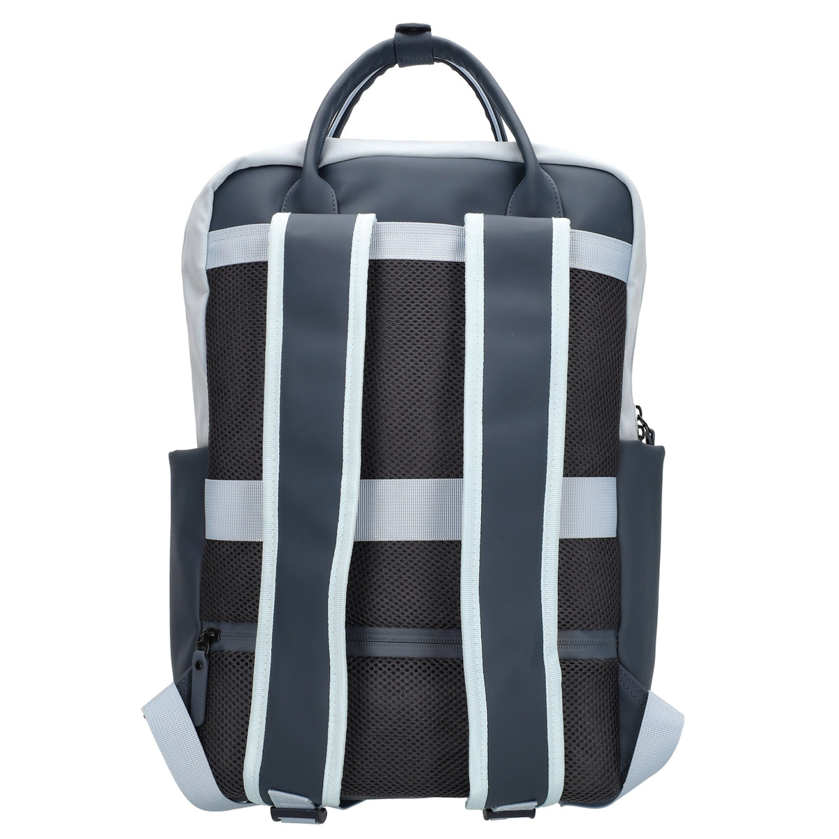 Business-|Schulrucksack 21 x 37cm in Blau mit Aufsteckfunktion Trolley - leder-accessoires.com