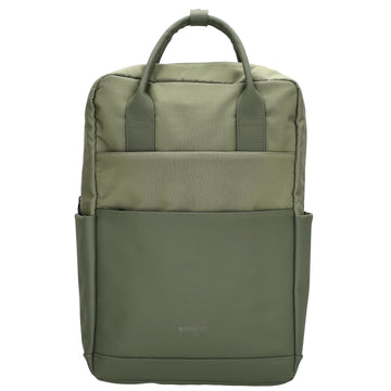 Business-|Schulrucksack 21 x 37cm in Olivgrün mit Aufsteckfunktion Trolley - leder-accessoires.com