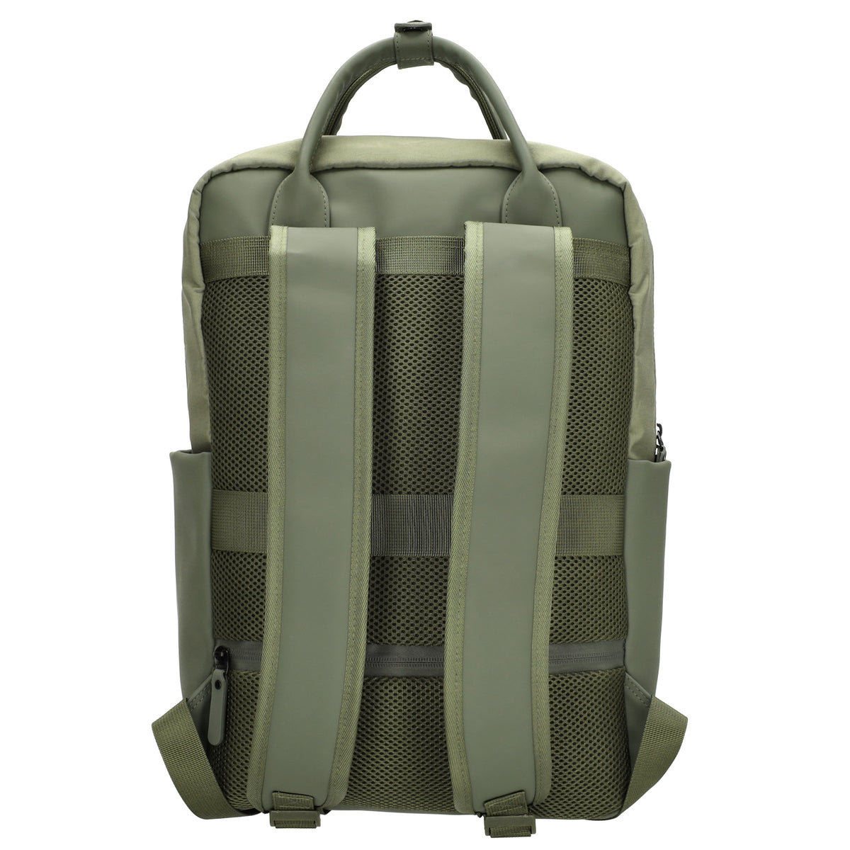 Business-|Schulrucksack 21 x 37cm in Olivgrün mit Aufsteckfunktion Trolley - leder-accessoires.com