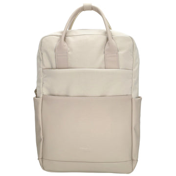 Business-|Schulrucksack 21 x 37cm in Creme mit Aufsteckfunktion Trolley - leder-accessoires.com