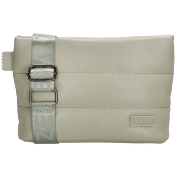Umhängetasche gesteppt 24x16cm in Mint aus Kunstleder - leder-accessoires.com