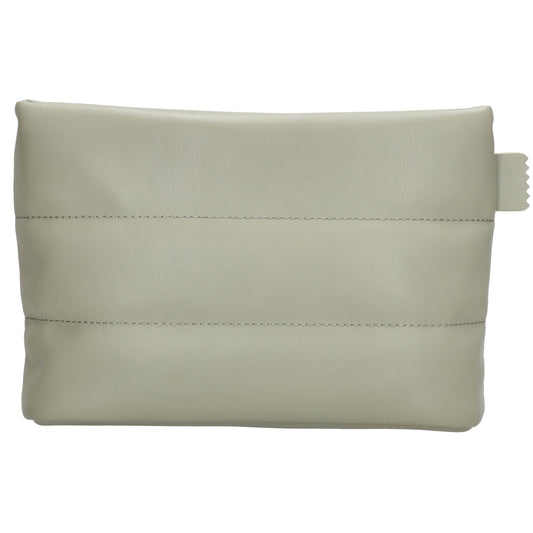 Umhängetasche gesteppt 24x16cm in Mint aus Kunstleder - leder-accessoires.com