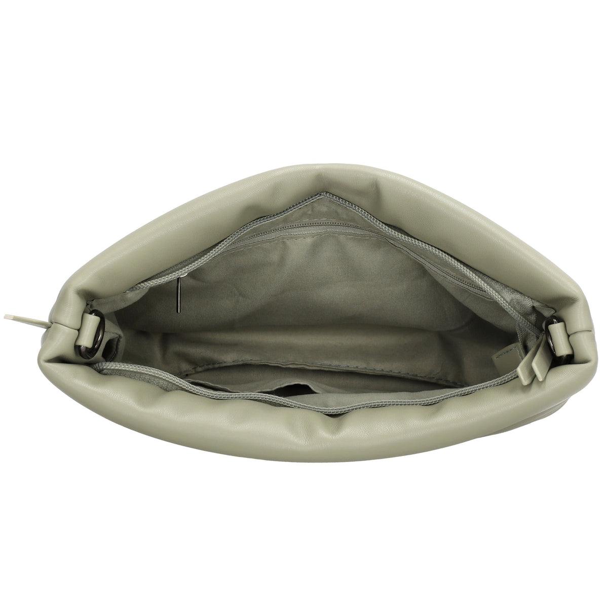 Umhängetasche gesteppt 24x16cm in Mint aus Kunstleder - leder-accessoires.com