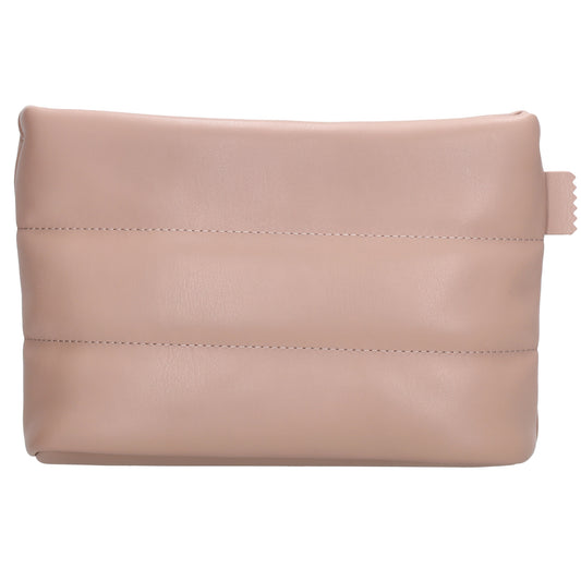 Umhängetasche gesteppt 24x16cm in Altrosa aus Kunstleder - leder-accessoires.com