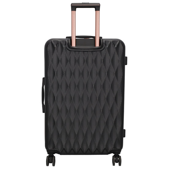 Hartschalen Kofferset in Schwarz 3-teilig aus ABS mit TSA-Schloss - leder-accessoires.com