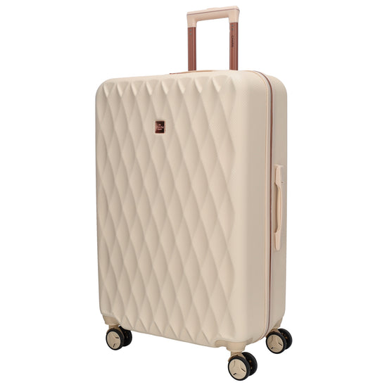 Hartschalen Kofferset in Beige 3-teilig aus ABS mit TSA-Schloss - leder-accessoires.com