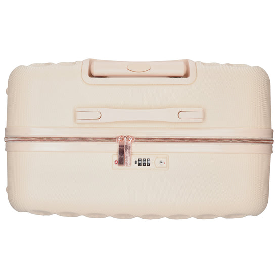 Hartschalen Kofferset in Beige 3-teilig aus ABS mit TSA-Schloss - leder-accessoires.com