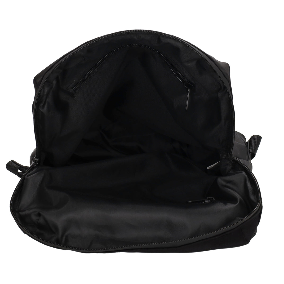 Rucksack 46x26,5x11,5cm in Schwarz mit Überschlag - leder-accessoires.com