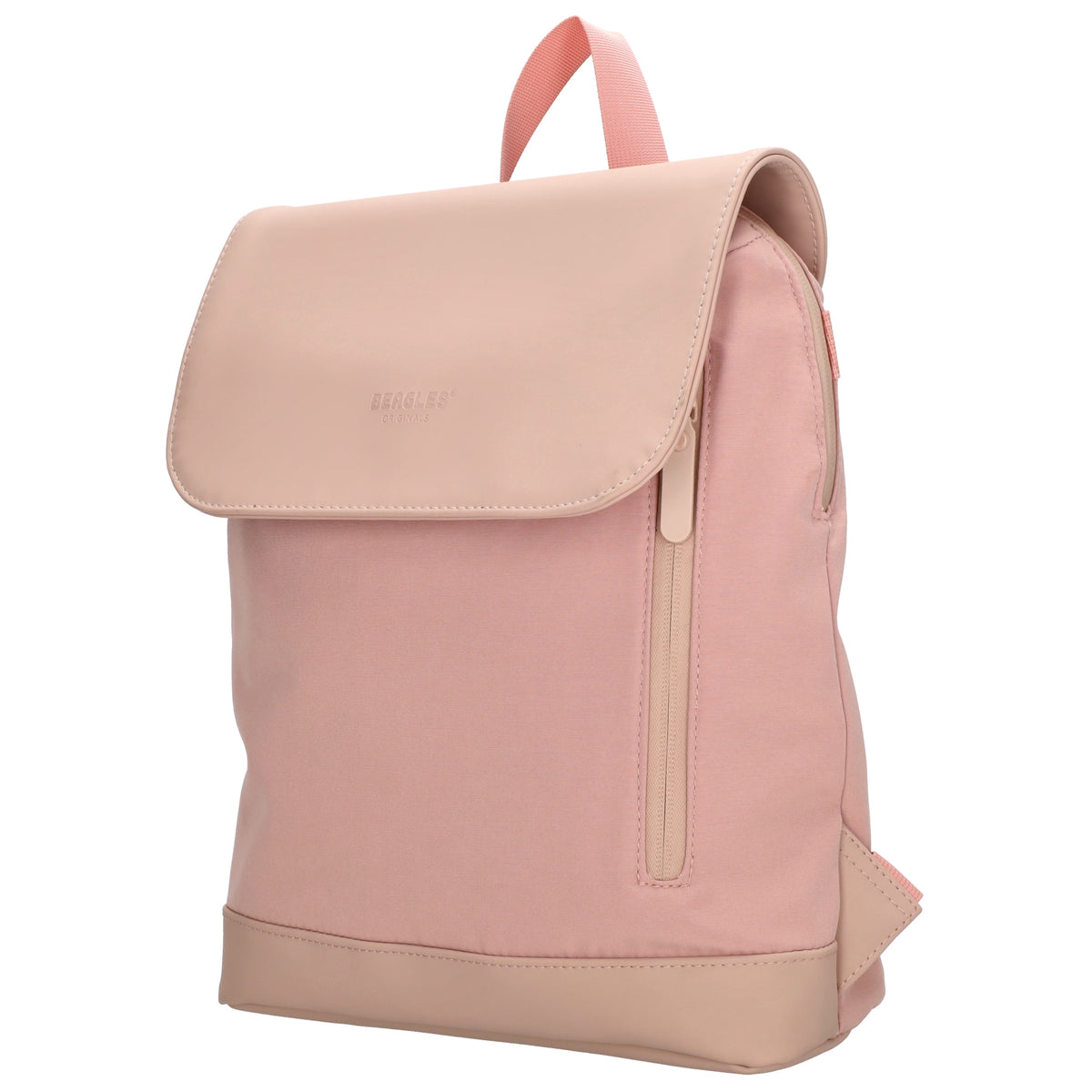 Rucksack 46x26,5x11,5cm in Rosa mit Überschlag - leder-accessoires.com