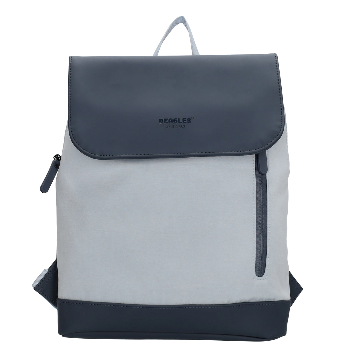 Rucksack 46x26,5x11,5cm in Hellblau mit Überschlag - leder-accessoires.com