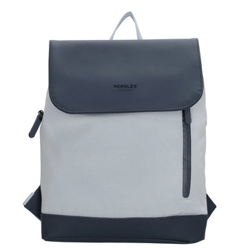 Rucksack 46x26,5x11,5cm in Hellblau mit Überschlag - leder-accessoires.com