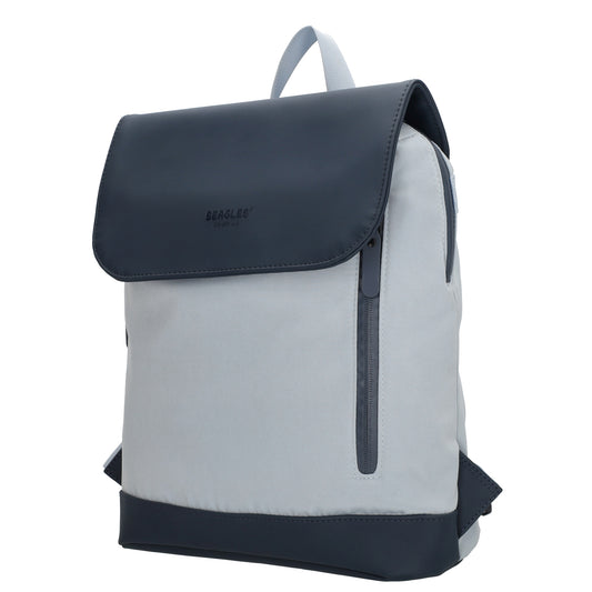 Rucksack 46x26,5x11,5cm in Hellblau mit Überschlag - leder-accessoires.com