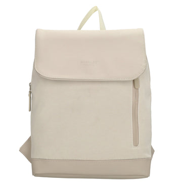 Rucksack 46x26,5x11,5cm in Creme|Beige mit Überschlag - leder-accessoires.com