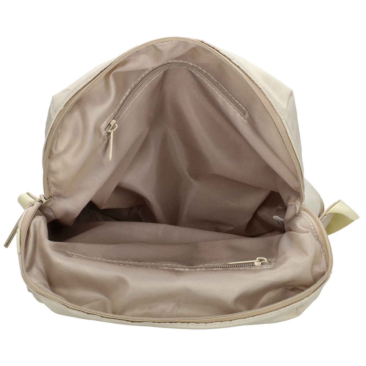 Rucksack 46x26,5x11,5cm in Creme|Beige mit Überschlag - leder-accessoires.com
