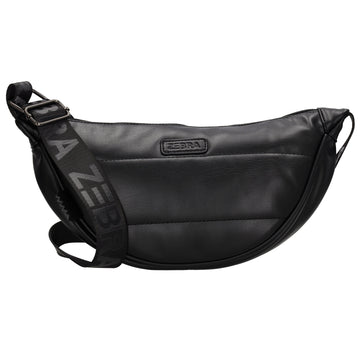 Bodybag gesteppt 33x16cm in Schwarz aus Kunstleder - leder-accessoires.com