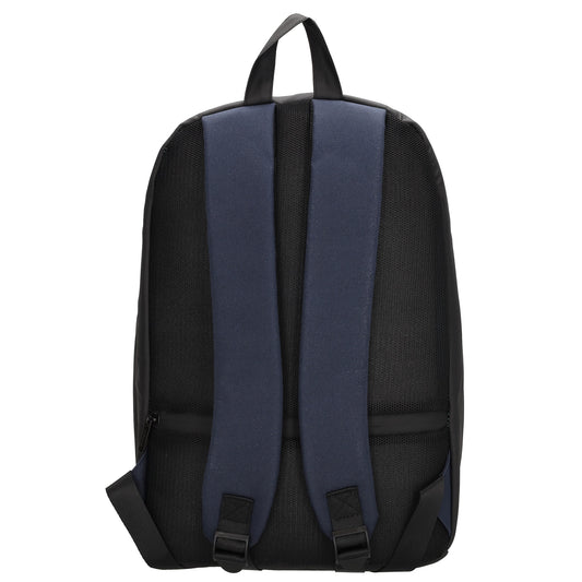 Kinderrucksack 28x39cm mit Laptopfach in Blau|Schwarz - leder-accessoires.com