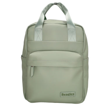Wasserdichter Rucksack 22,5x30cm Minze – Leichter Alltags-Daypack mit Fächern - leder-accessoires.com