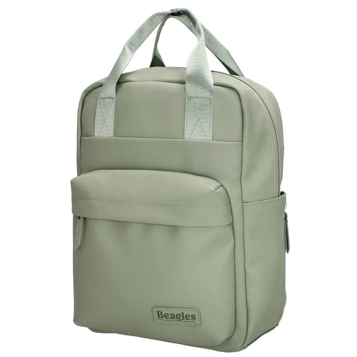 Wasserdichter Rucksack 22,5x30cm Minze – Leichter Alltags-Daypack mit Fächern - leder-accessoires.com
