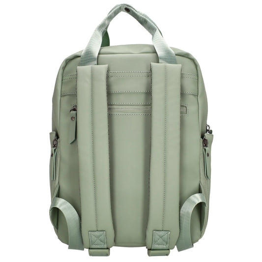 Wasserdichter Rucksack 22,5x30cm Minze – Leichter Alltags-Daypack mit Fächern - leder-accessoires.com