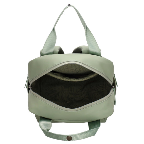Wasserdichter Rucksack 22,5x30cm Minze – Leichter Alltags-Daypack mit Fächern - leder-accessoires.com