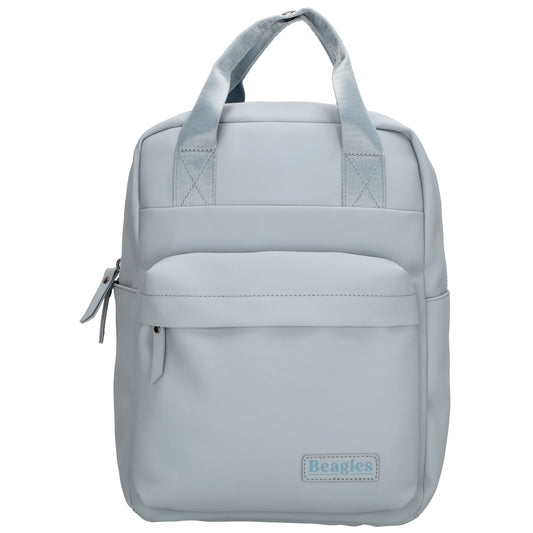 Hellblauer Wasserschutz-Rucksack 22,5x30cm mit Tabletfach & Organisation - leder-accessoires.com