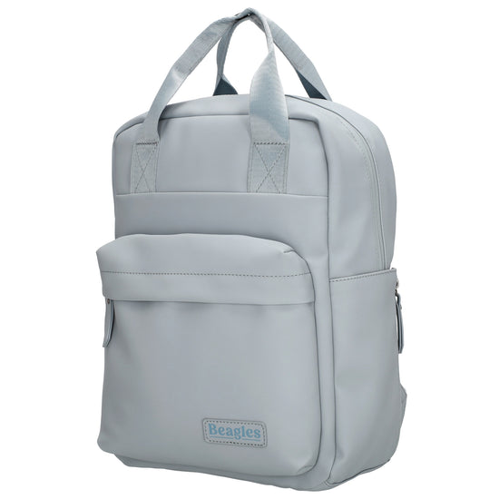 Hellblauer Wasserschutz-Rucksack 22,5x30cm mit Tabletfach & Organisation - leder-accessoires.com