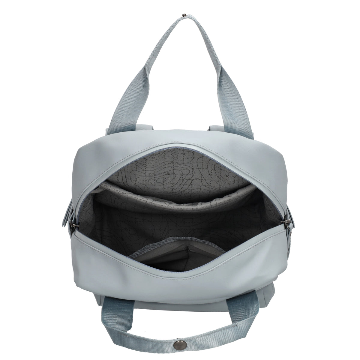 Hellblauer Wasserschutz-Rucksack 22,5x30cm mit Tabletfach & Organisation - leder-accessoires.com