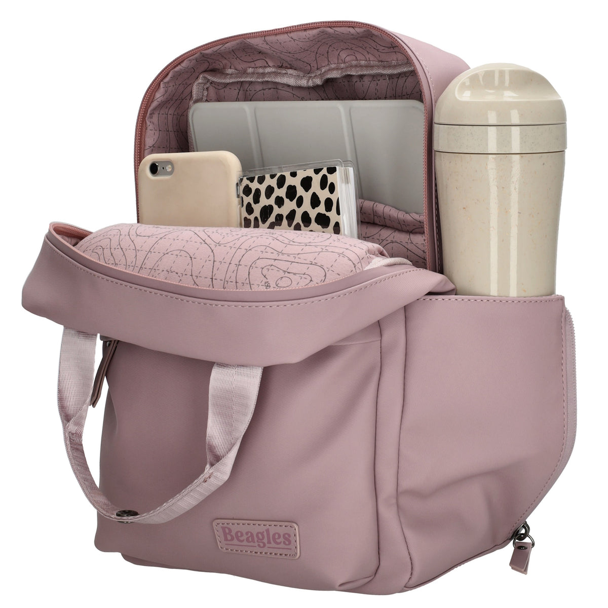 Altrosa Rucksack 22,5x30cm wasserdicht – Femininer Daypack mit Tabletfach - leder-accessoires.com