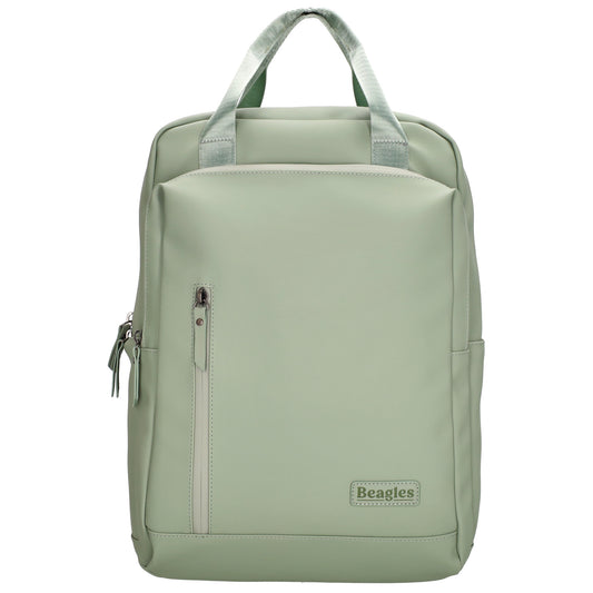 Rucksack 39x28cm in Mint mit Aufsteckfunktion - leder-accessoires.com