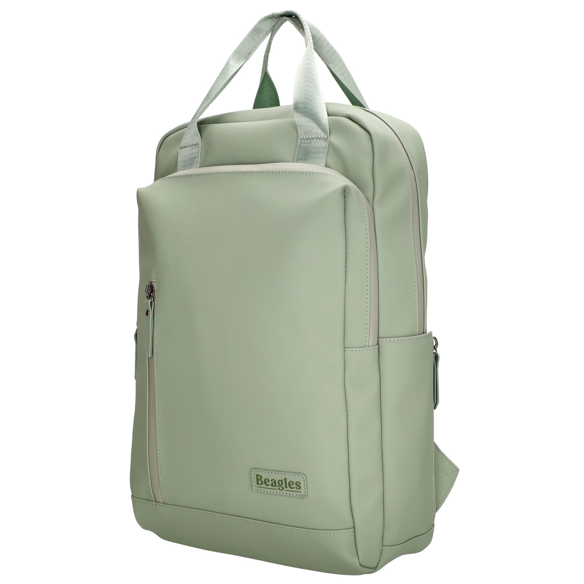 Rucksack 39x28cm in Mint mit Aufsteckfunktion - leder-accessoires.com