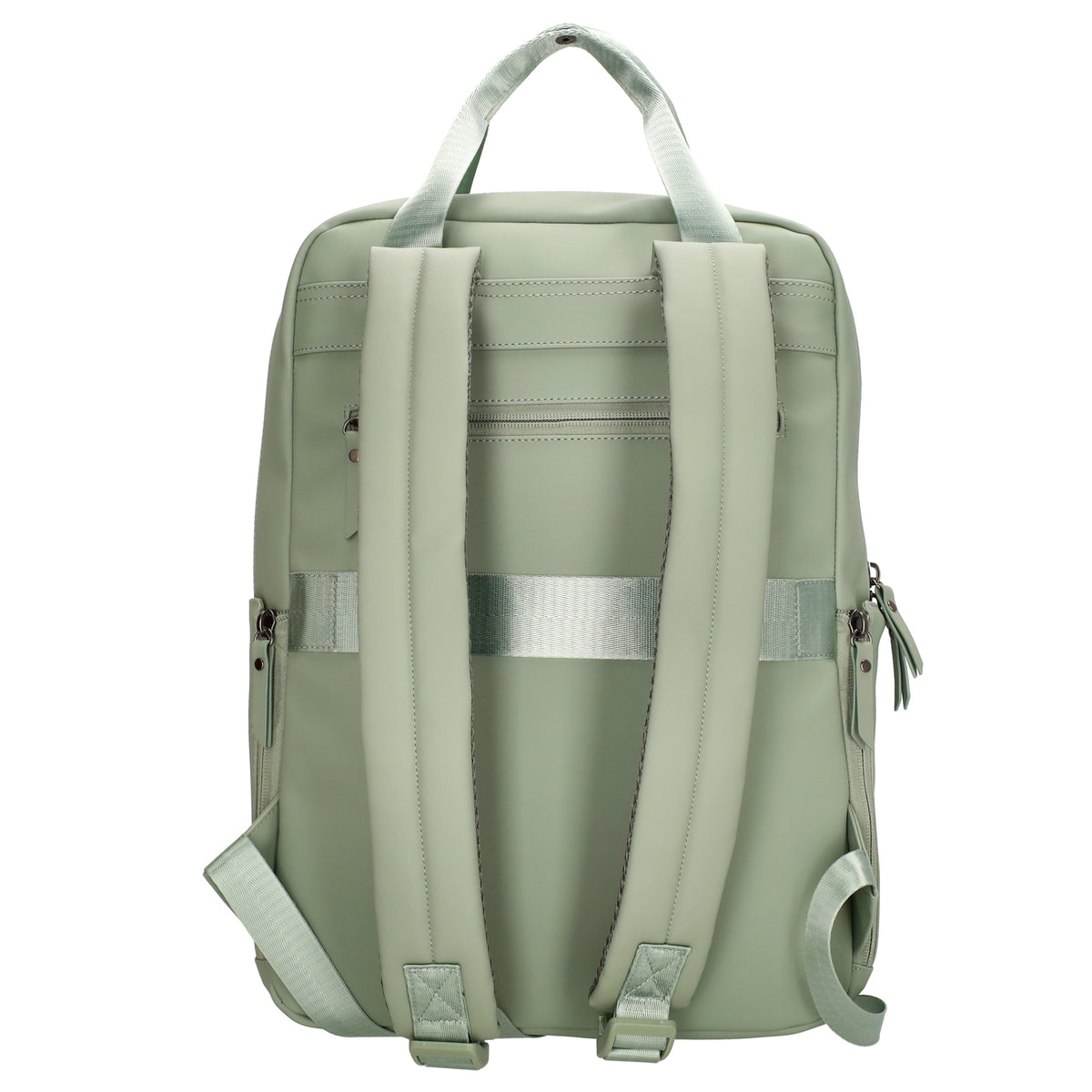 Rucksack 39x28cm in Mint mit Aufsteckfunktion - leder-accessoires.com