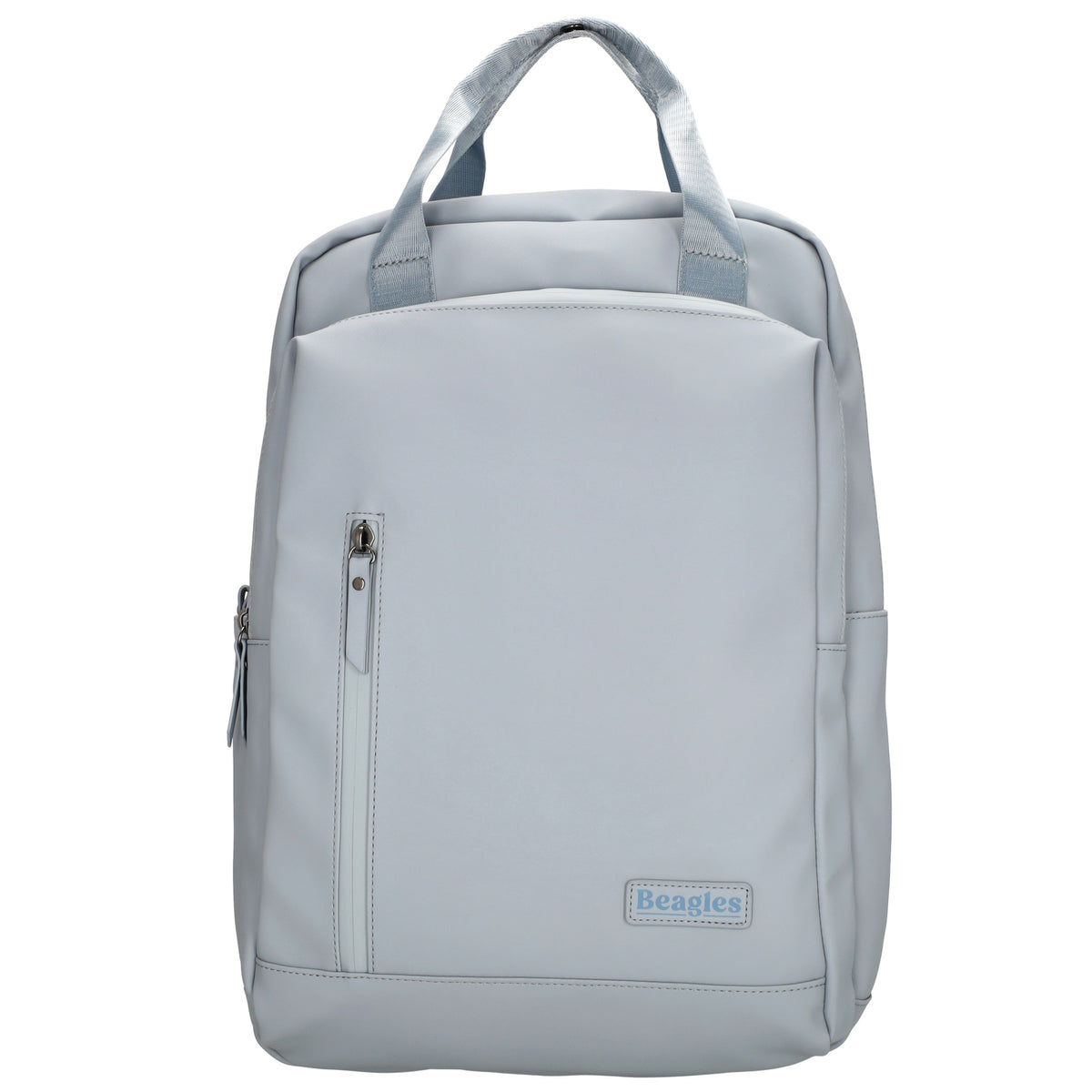 Rucksack 39x28cm in Hellblau mit Aufsteckfunktion - leder-accessoires.com