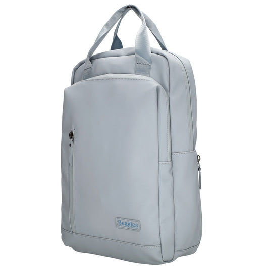 Rucksack 39x28cm in Hellblau mit Aufsteckfunktion - leder-accessoires.com