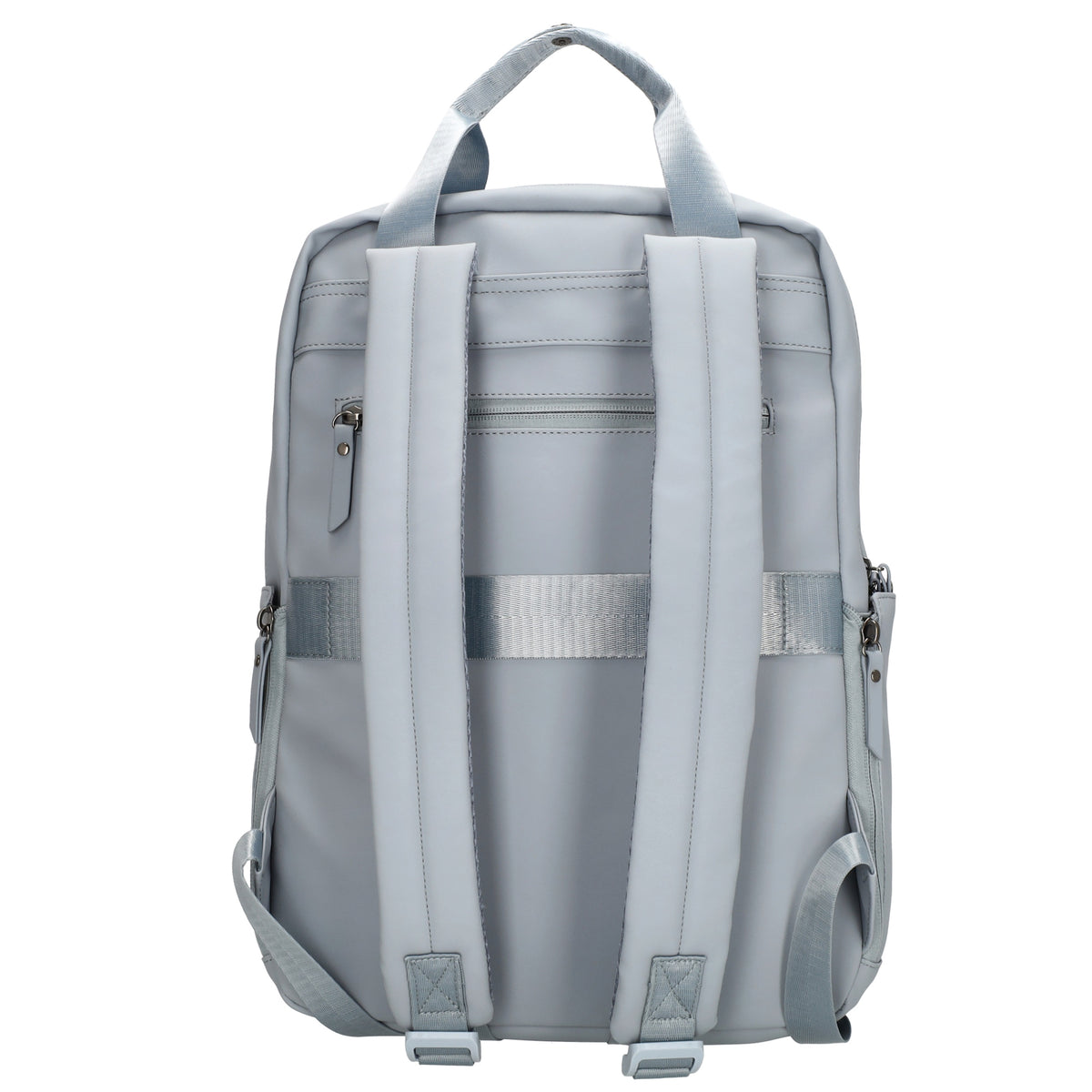 Rucksack 39x28cm in Hellblau mit Aufsteckfunktion - leder-accessoires.com