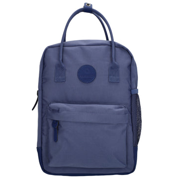 Rucksack 23x31,5cm in Jeans mit Reißverschluss und Vortasche - leder-accessoires.com
