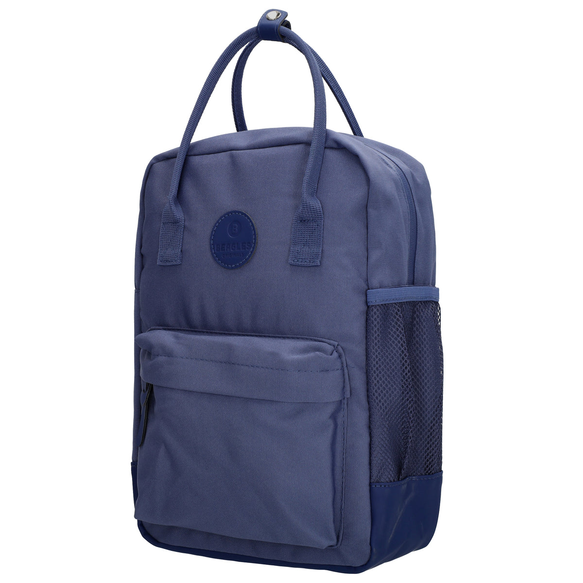 Rucksack 23x31,5cm in Jeans mit Reißverschluss und Vortasche - leder-accessoires.com