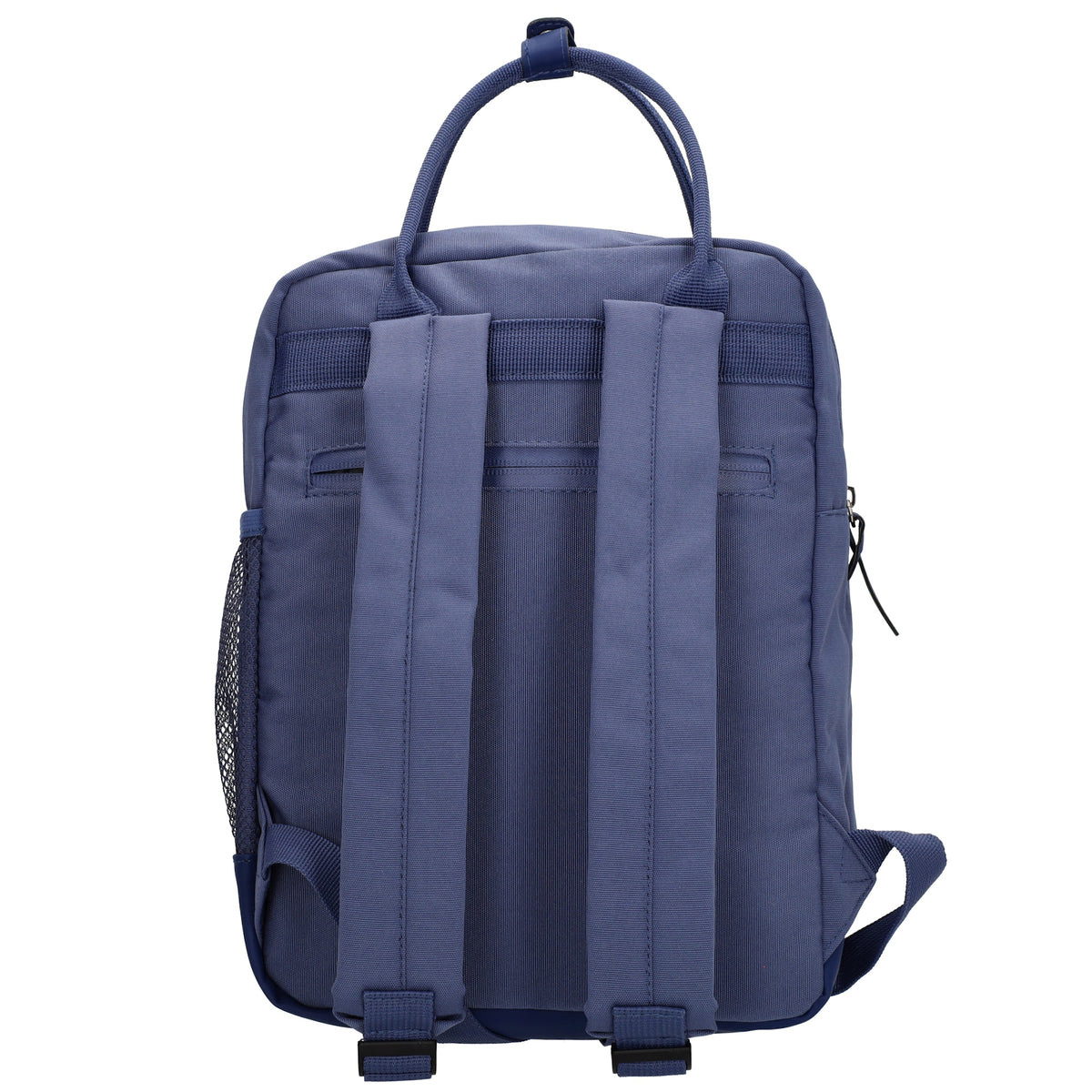 Rucksack 23x31,5cm in Jeans mit Reißverschluss und Vortasche - leder-accessoires.com