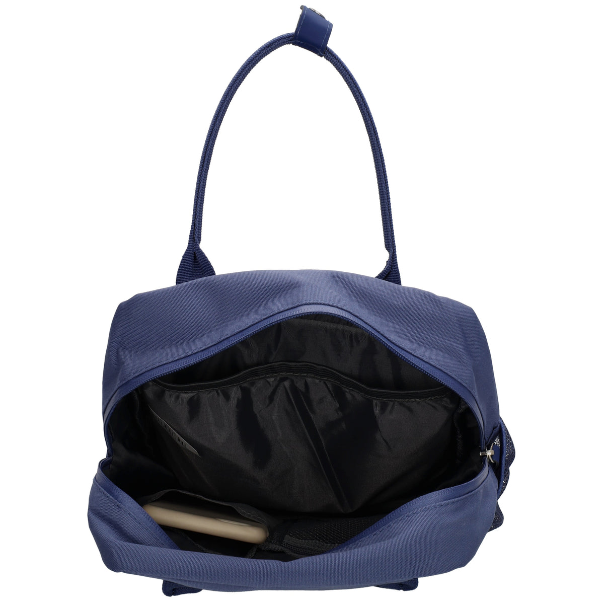 Rucksack 23x31,5cm in Jeans mit Reißverschluss und Vortasche - leder-accessoires.com