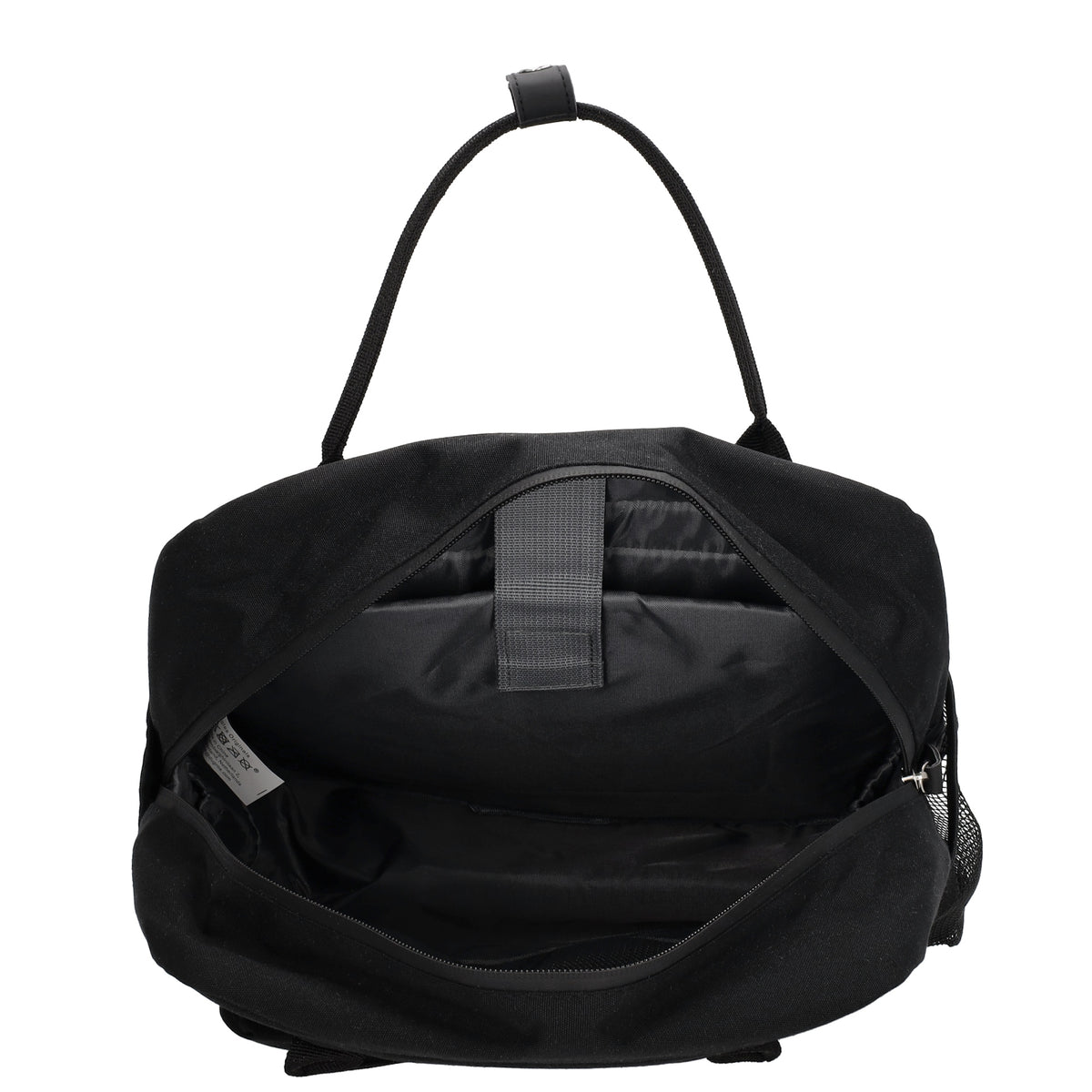 Rucksack 28x36,5cm in Schwarz mit Reißverschluss und Vortasche - leder-accessoires.com