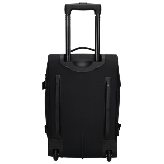 Reisetrolley | Handgepäck 52cm 2-Rad in Schwarz aus wasserabweisendem Nylon - leder-accessoires.com