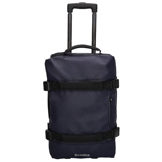 Reisetrolley | Handgepäck 52cm 2-Rad in Blau aus wasserabweisendem Nylon - leder-accessoires.com