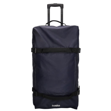 Reisetrolley 76cm 2-Rad in Blau aus wasserabweisendem Nylon - leder-accessoires.com