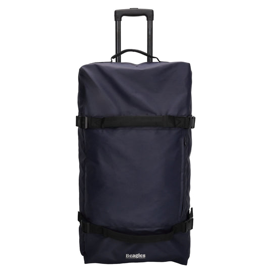 Reisetrolley 76cm 2-Rad in Blau aus wasserabweisendem Nylon - leder-accessoires.com