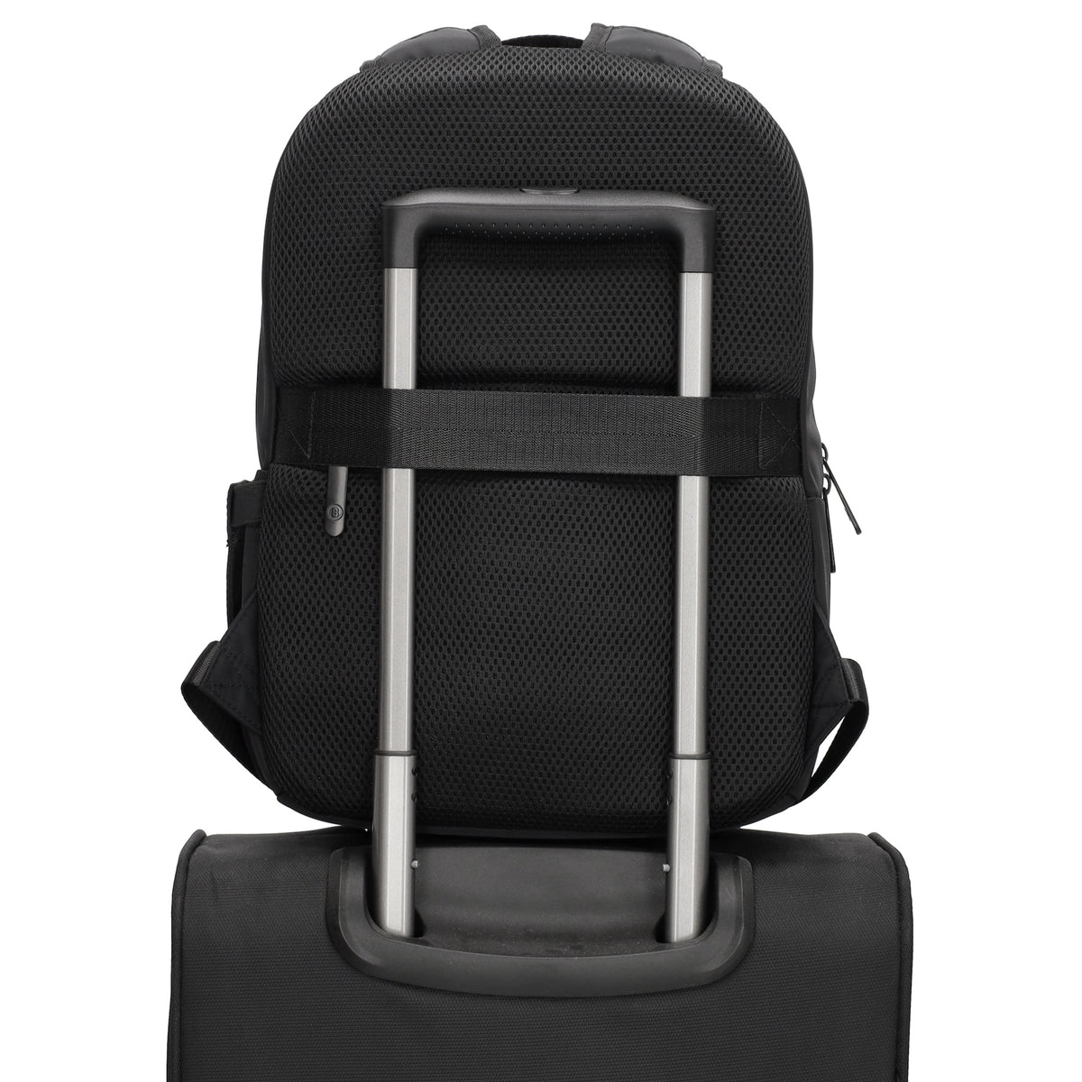 City-| Reiserucksack 24 x 38cm in Schwarz mit Reißverschluss - leder-accessoires.com
