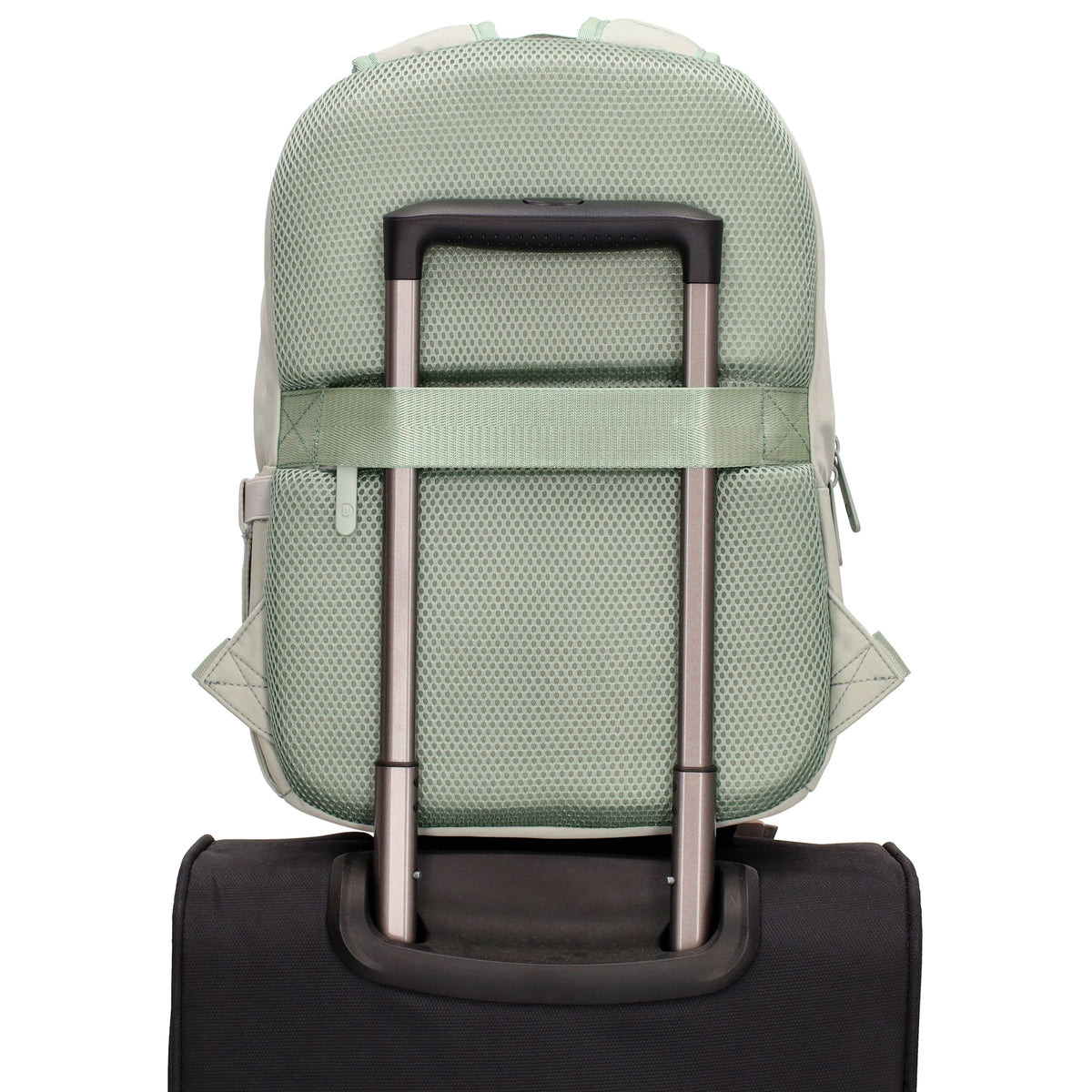 City-| Reiserucksack 24 x 38cm in Minze mit Reißverschluss - leder-accessoires.com