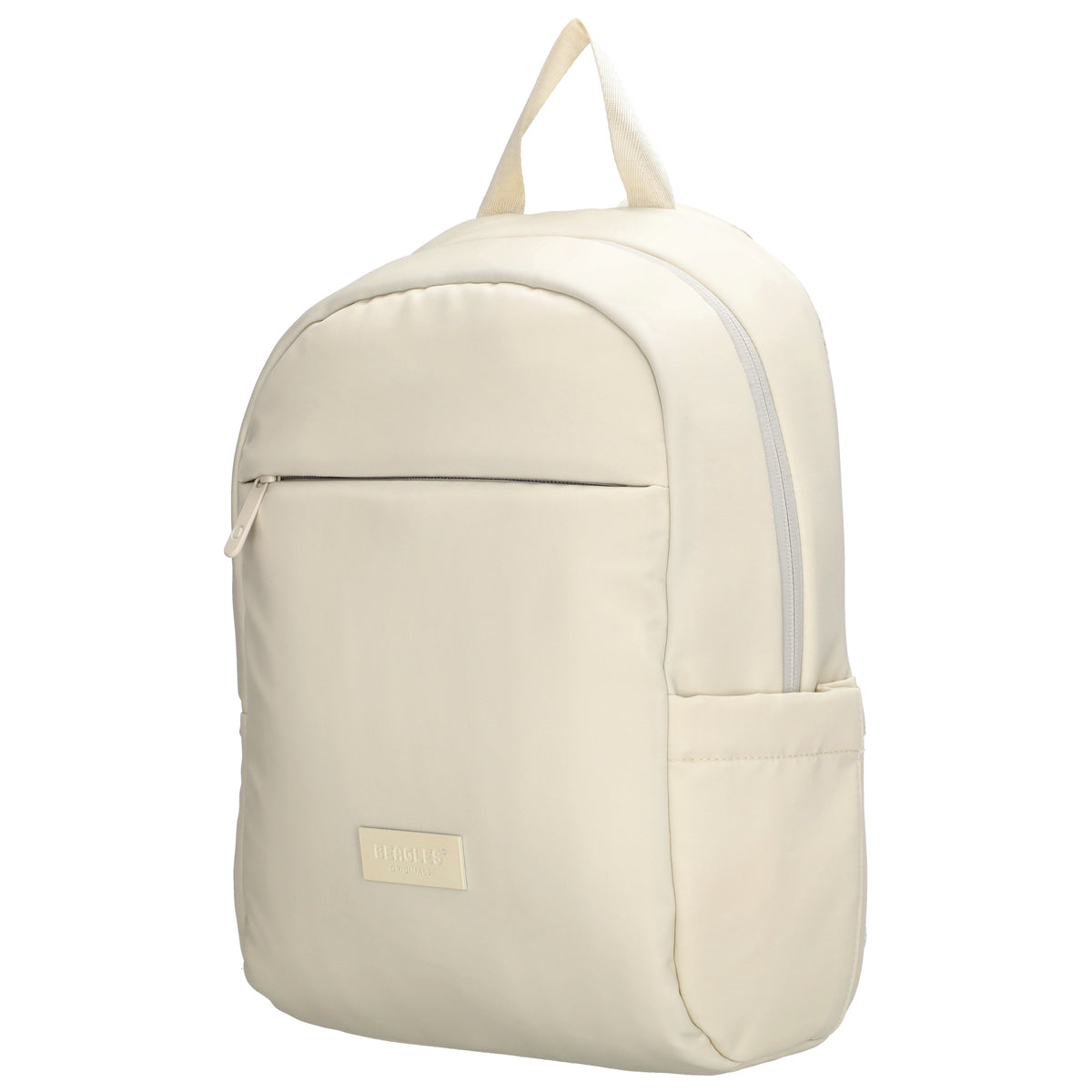 City-| Reiserucksack 24 x 38cm in Creme mit Reißverschluss - leder-accessoires.com