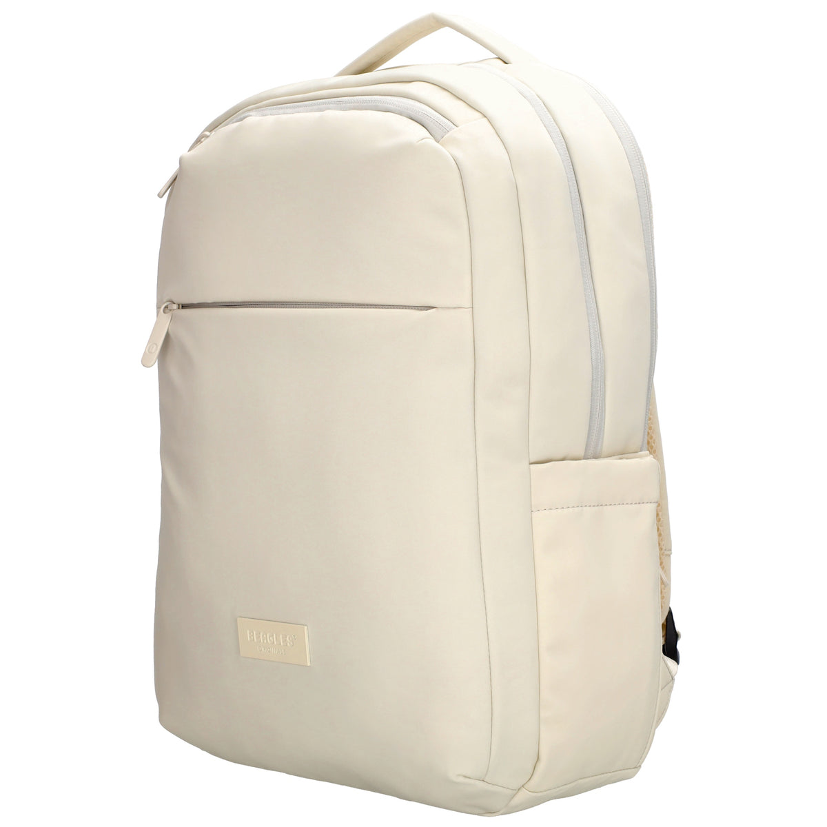 Business-|Rucksack 32 x 45cm in Creme mit Trolley-Aufsteckfunktion - leder-accessoires.com