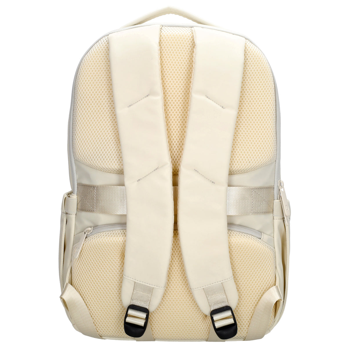 Business-|Rucksack 32 x 45cm in Creme mit Trolley-Aufsteckfunktion - leder-accessoires.com